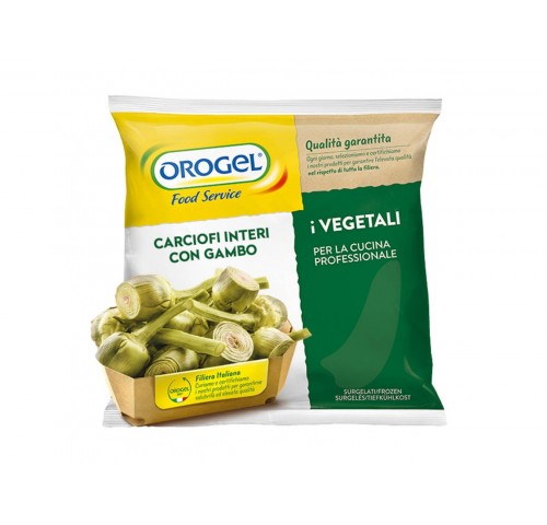 CARCIOFI  C/GAMBO OROGEL          KG.2,5