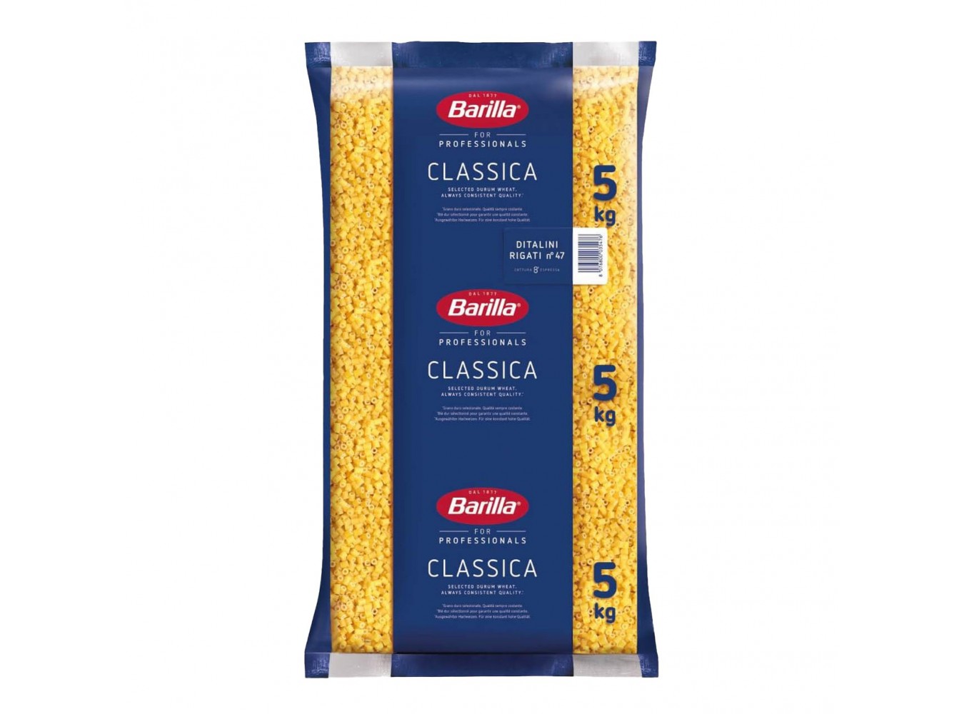 BARILLA  47 DITALINI RIGATI       KG.5X3