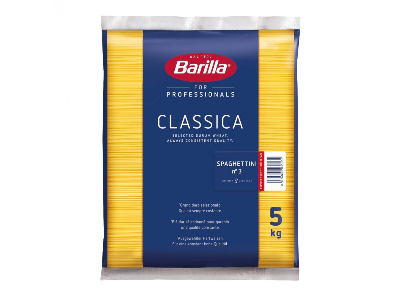 BARILLA   3 SPAGHETTINI           KG.5X3