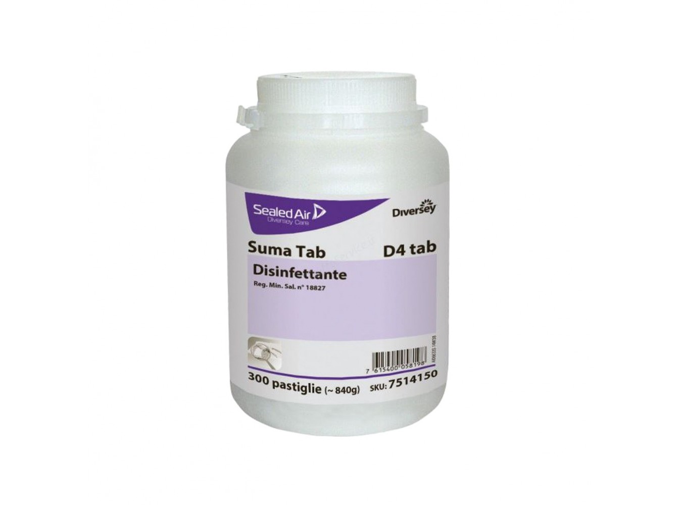 SUMA TAB 300 DISINFETTANTE PASTIGLIE N.4