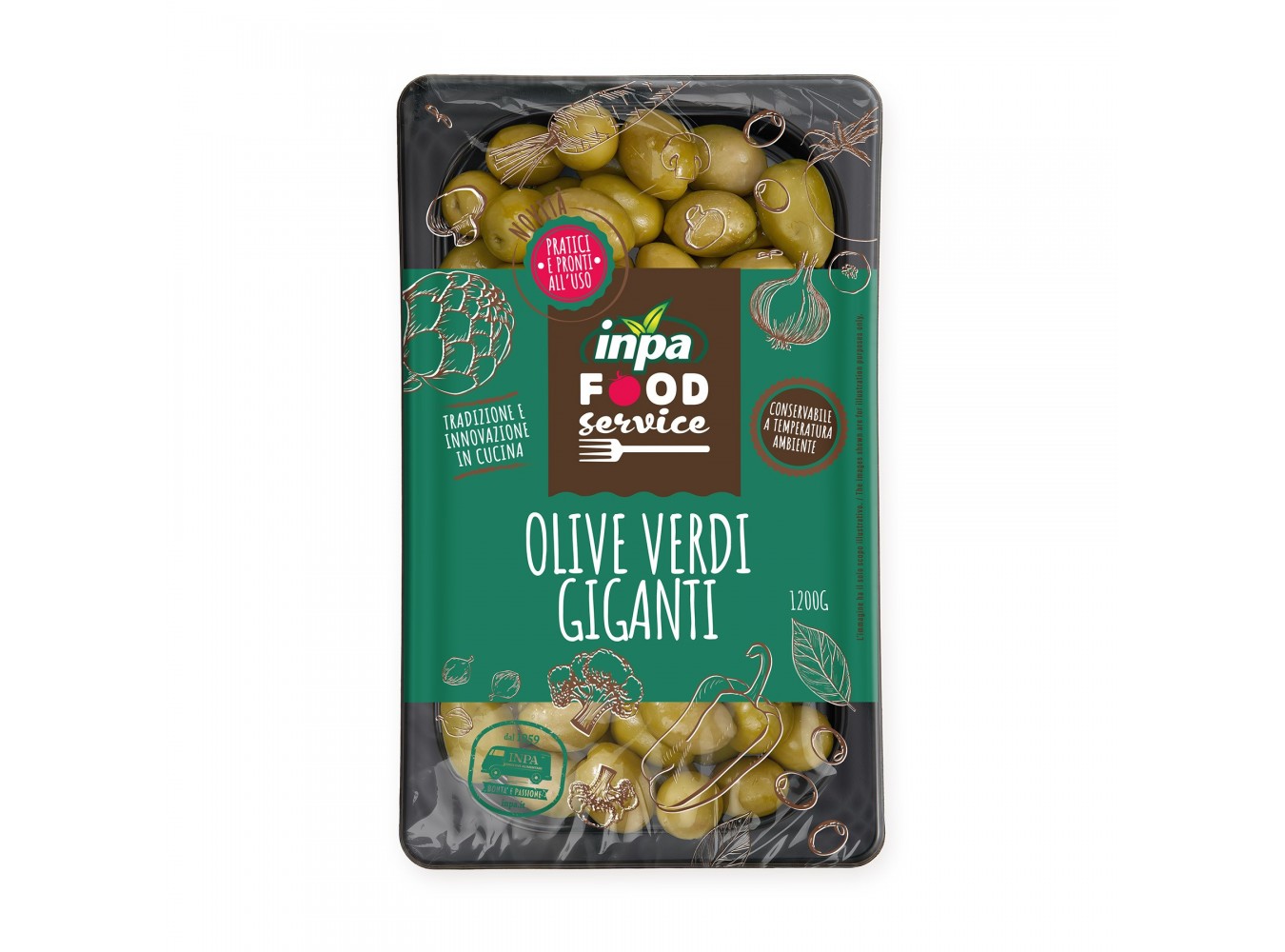 OLIVE VERDI GIGANTI INPA        KG.1,2X4