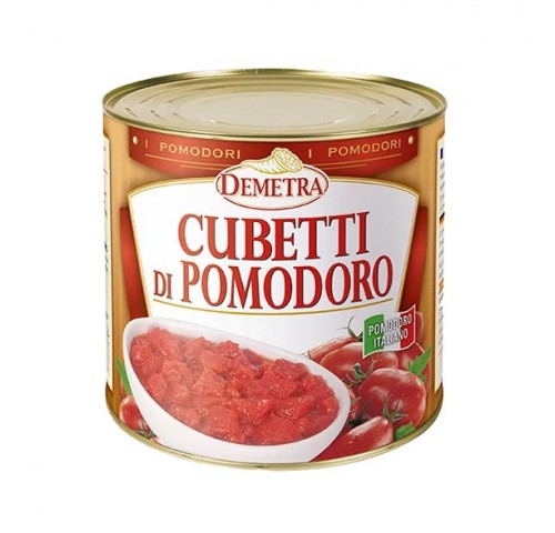 CUBETTI DI POMODORO DEMETRA     KG.2,5X6