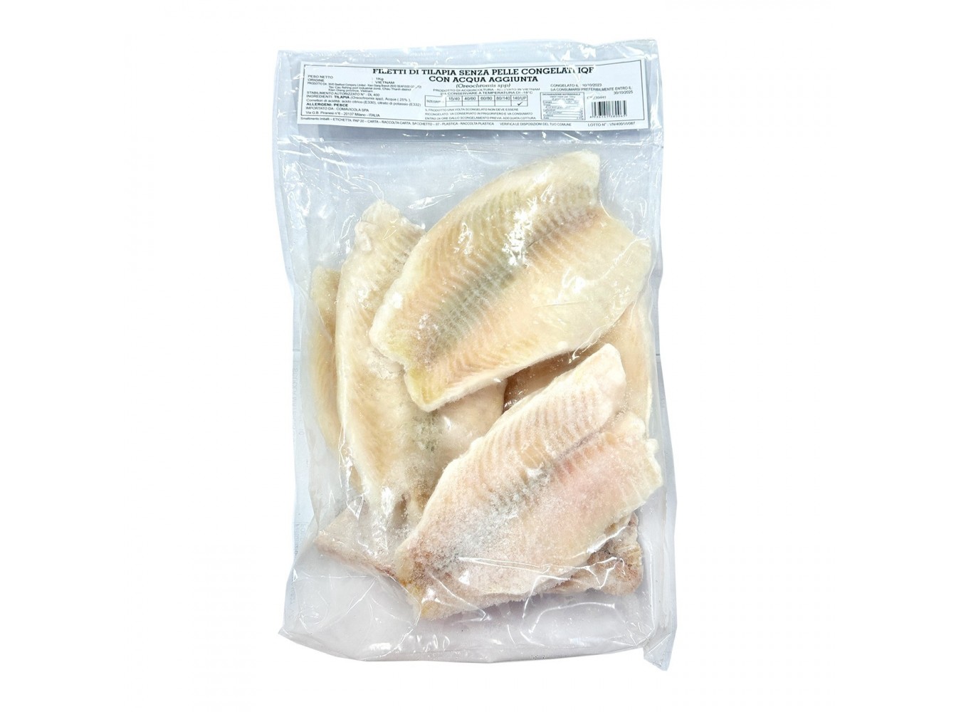 TILAPIA FILETTO 140/UP S/P IQF   KG.1X10