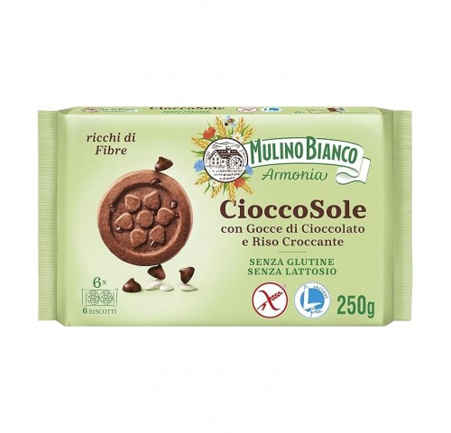 BISC. CIOCCOSOLE S/GLUTINE     GR.250X10