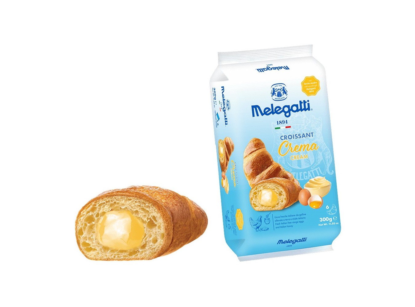 CROISSANT MELEGATTI CREMA       GR.50X72