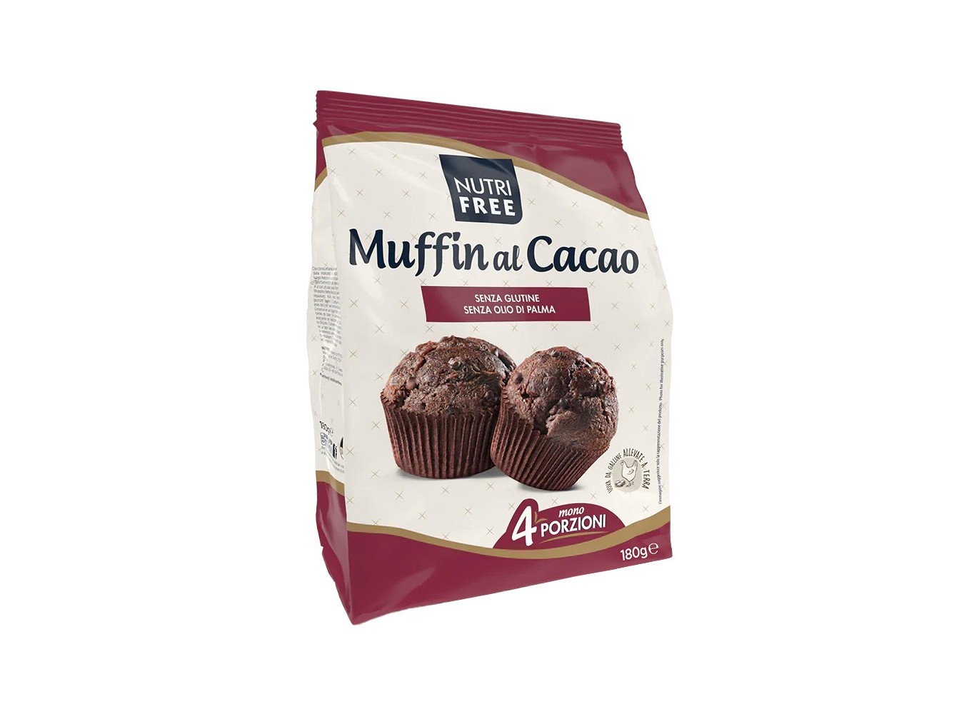 MUFFIN CACAO S/GLUT. NUTRI FREE GR.45X16