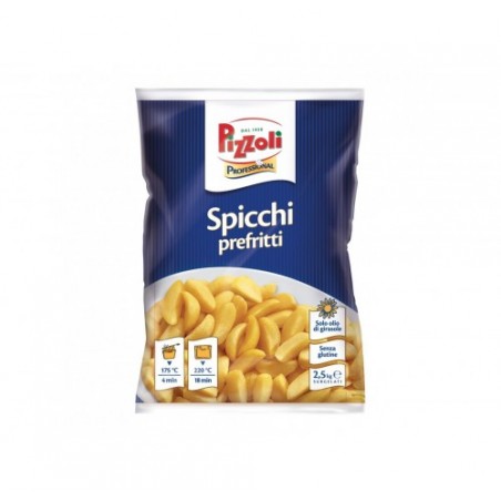 PATATE SPICCHI PREFITTE PIZZOLI KG.2,5X4