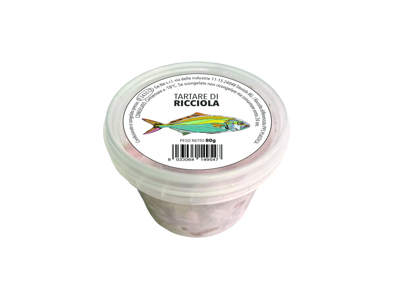 TARTARE DI RICCIOLA            PZ10X80GR