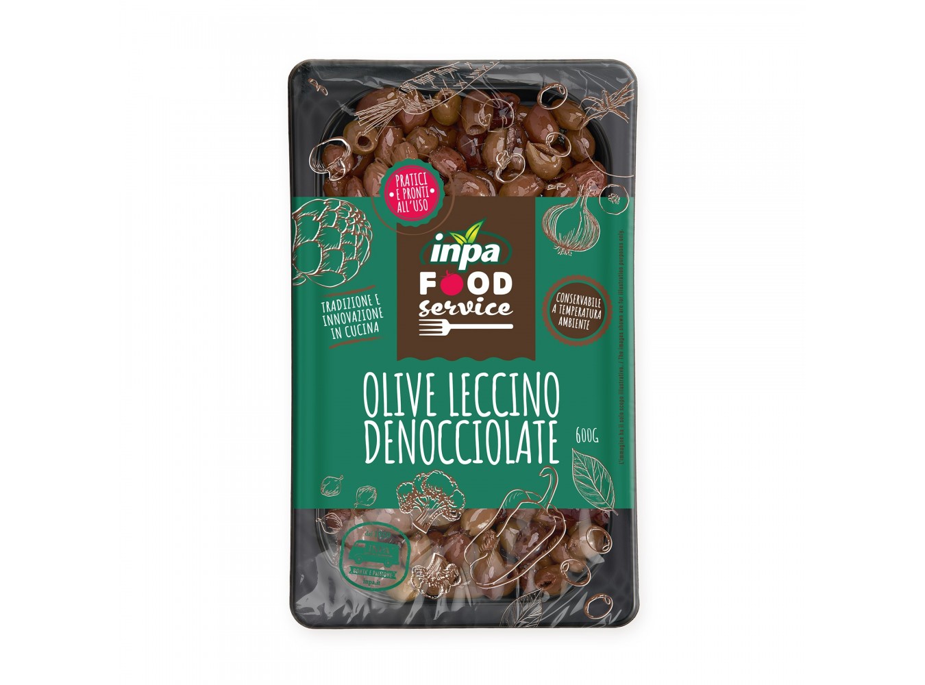 OLIVE LECCINO DENOCCIOLATE INPA GR.600X4