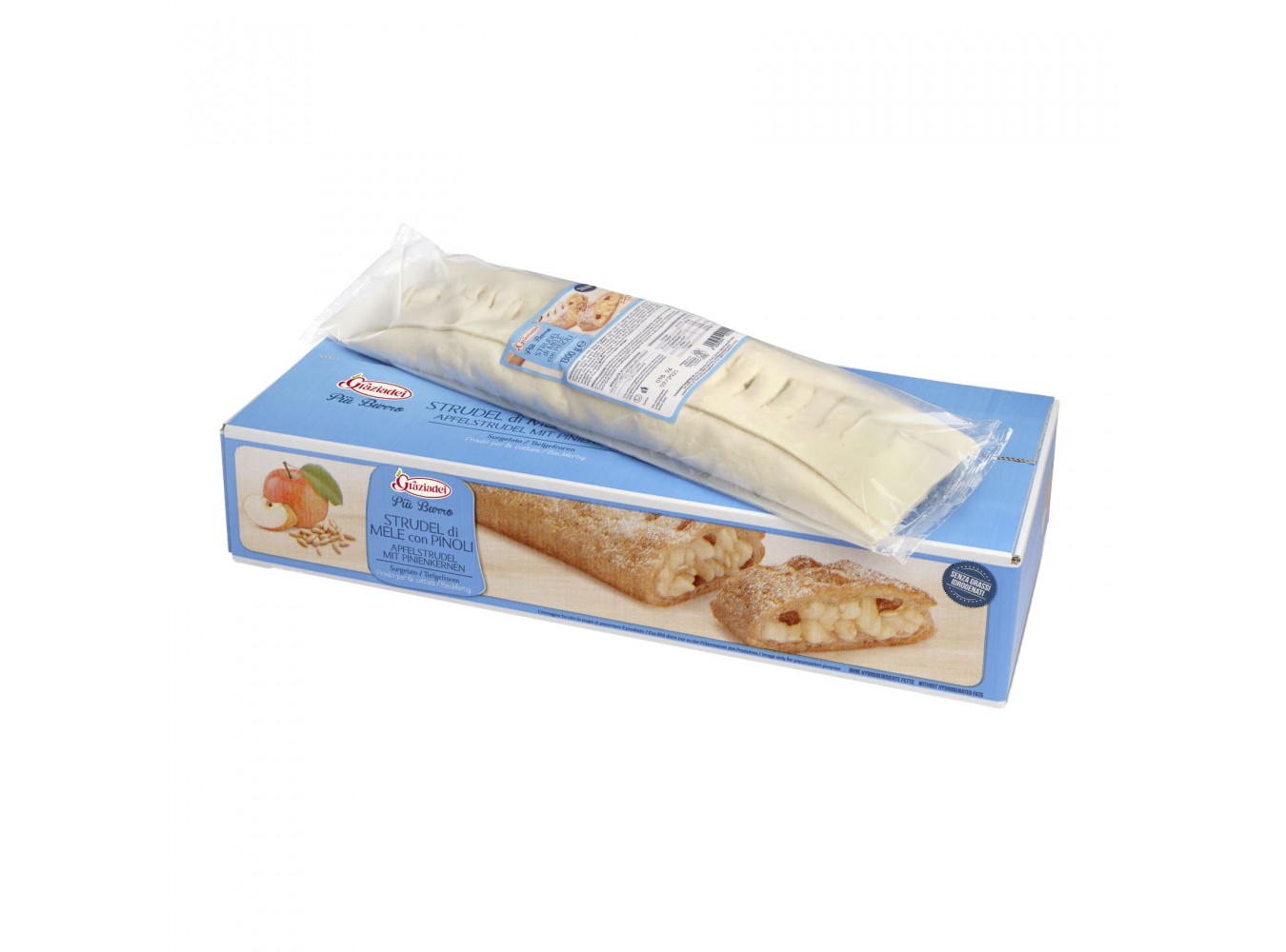 STRUDEL DI MELE PINOLI E BURRO  KG.1,3X4