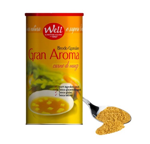 BRODO GRAN. AROMA 3% WELL S/GLUT. KG.1X6