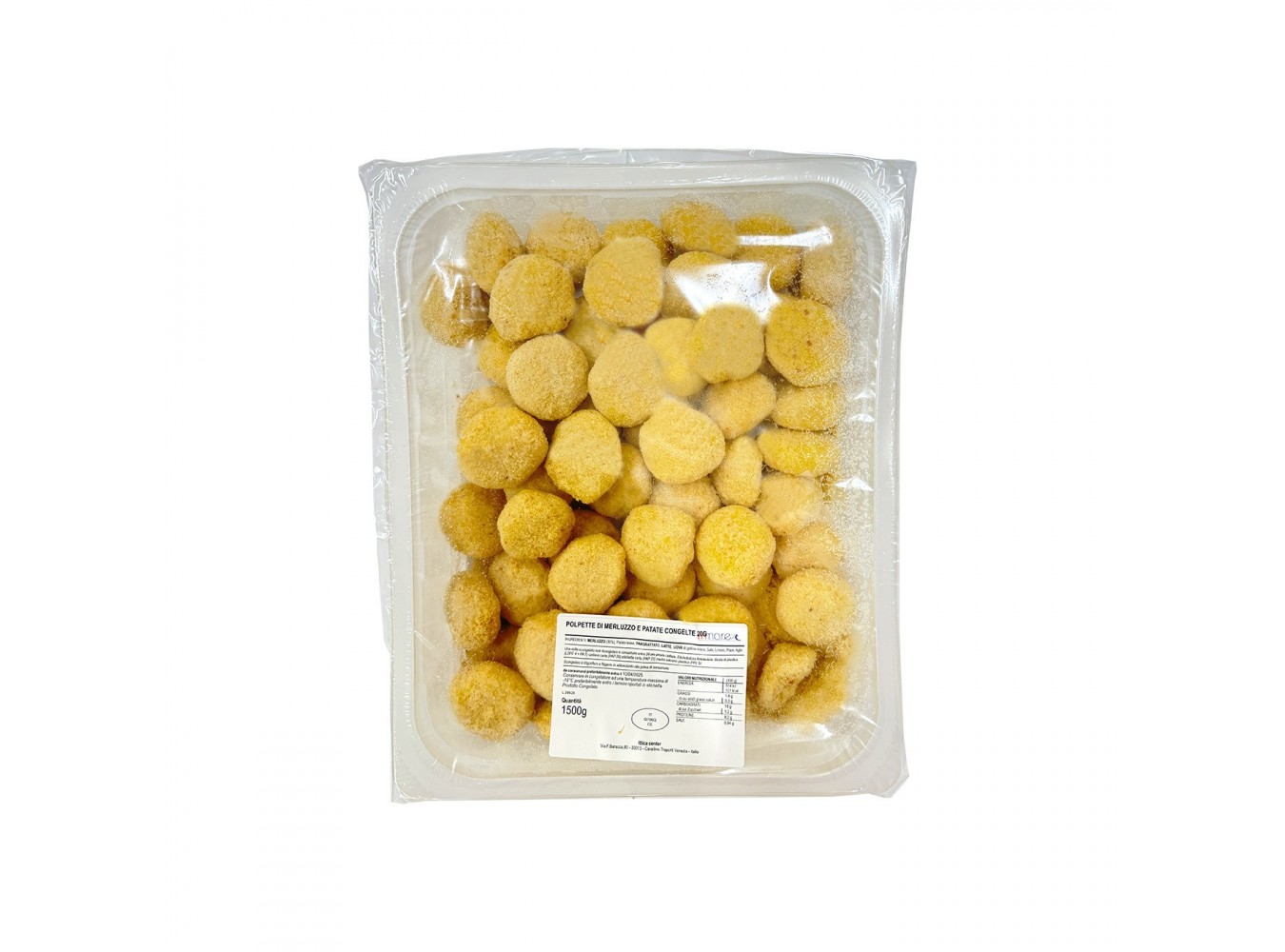 POLPETTE MERLUZZO/PATATE GR.20 PZ2X1,5KG