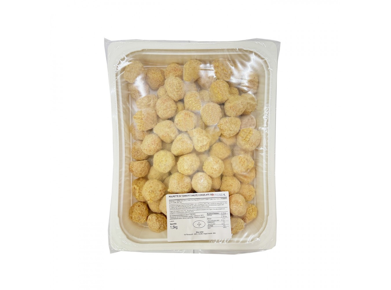 POLPETTE TONNO/CAROTE GR.20    PZ2X1,5KG