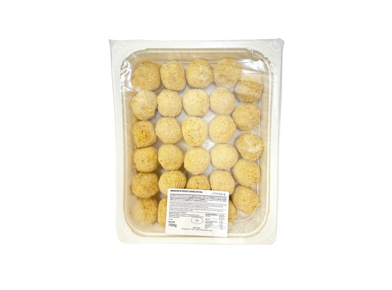 ARANCINI DI PESCE GR.50 AMARE  PZ2X1,5KG