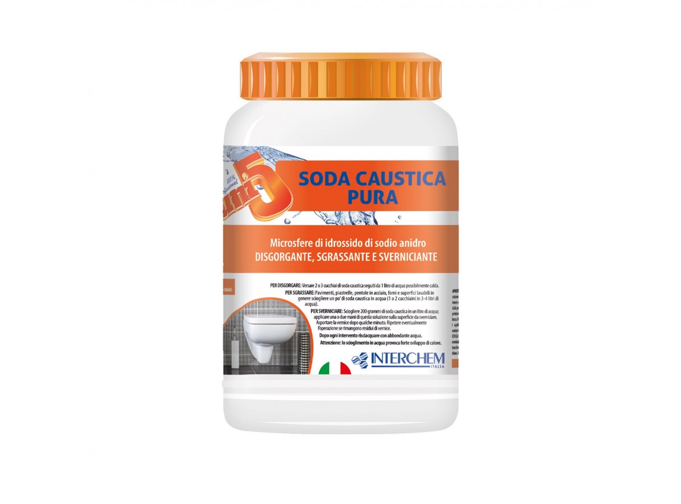 SODA CAUSTICA UNI 5 MICROSFERE   KG.1X12