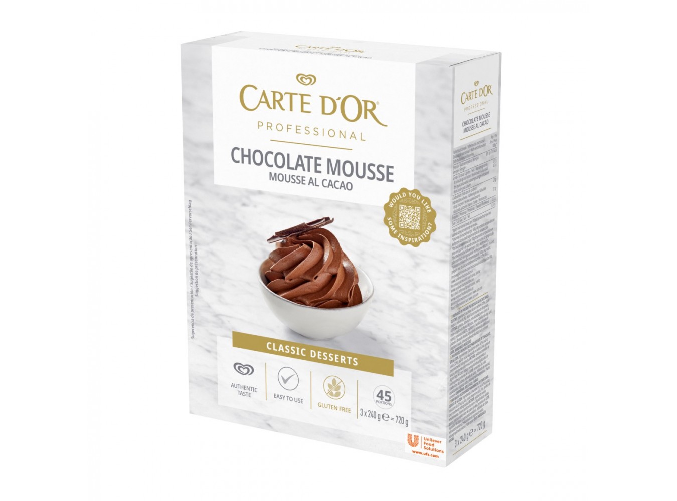 MOUSSE CIOCCOLATO CARTE D'OR    GR.720X6