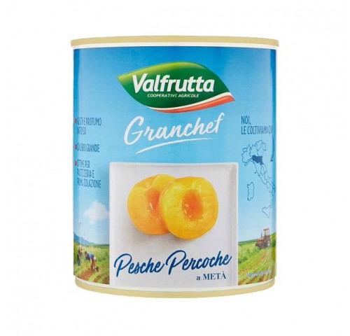 PESCHE SCIROPPATE VALFRUTTA     GR.822X6