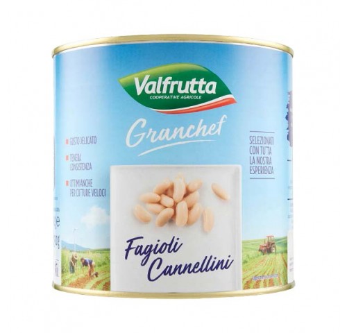 FAGIOLI CANNELLINI VALFRUTTA    KG.2,6X3