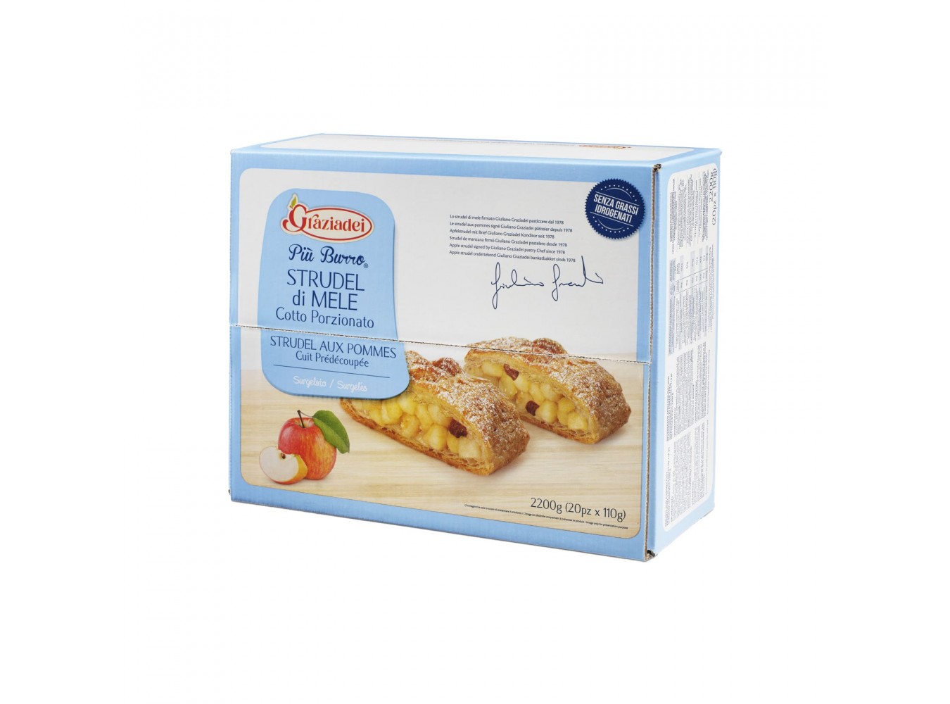 STRUDEL DI MELE PORZIONATO      KG.2.2X1