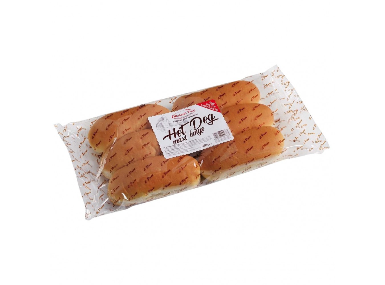 PANE MICHELETTO HOT DOG MAXI 6P GR.450X6