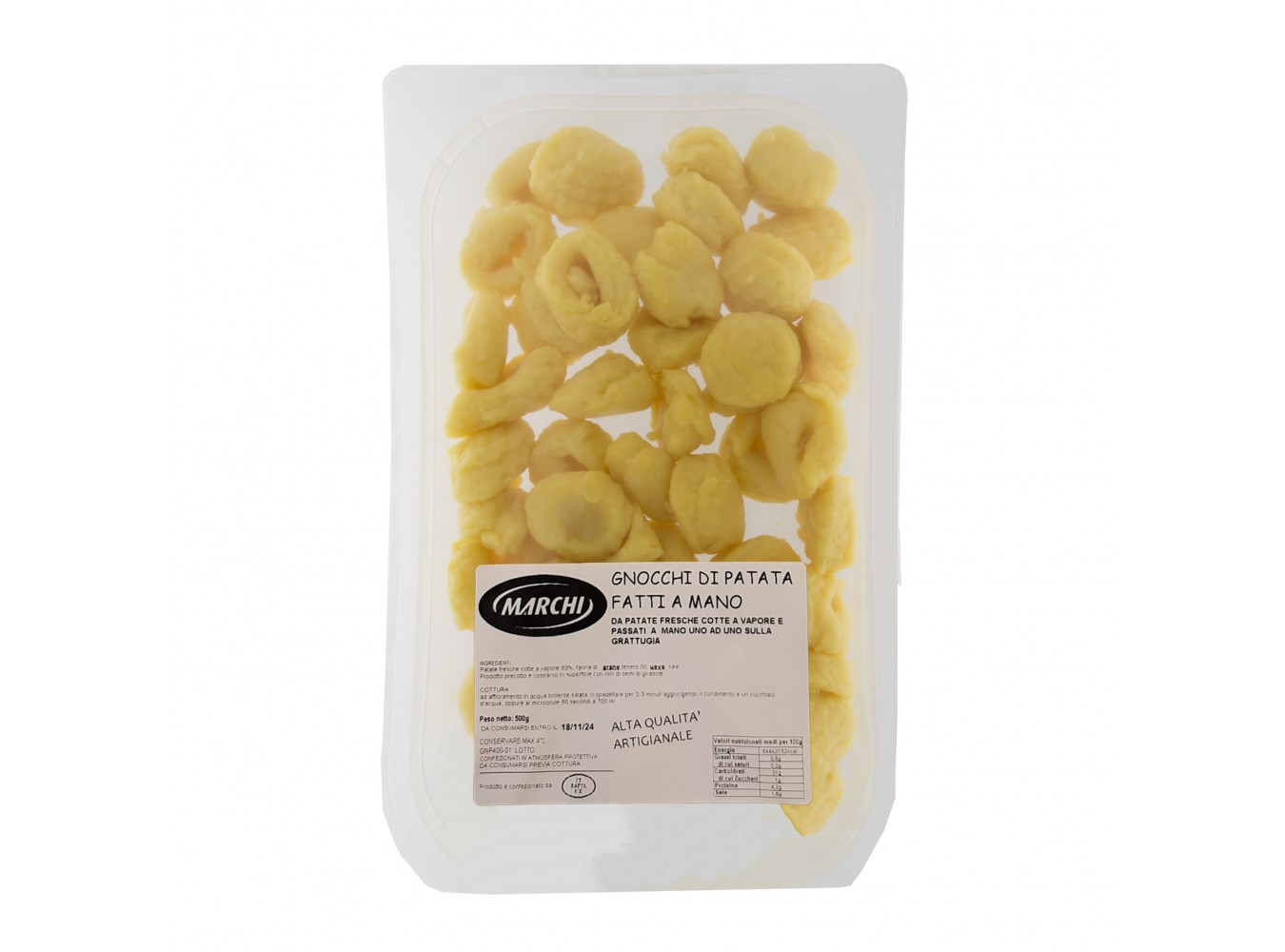 GNOCCHI FRESCHI A MANO MARCHI GR.500X20