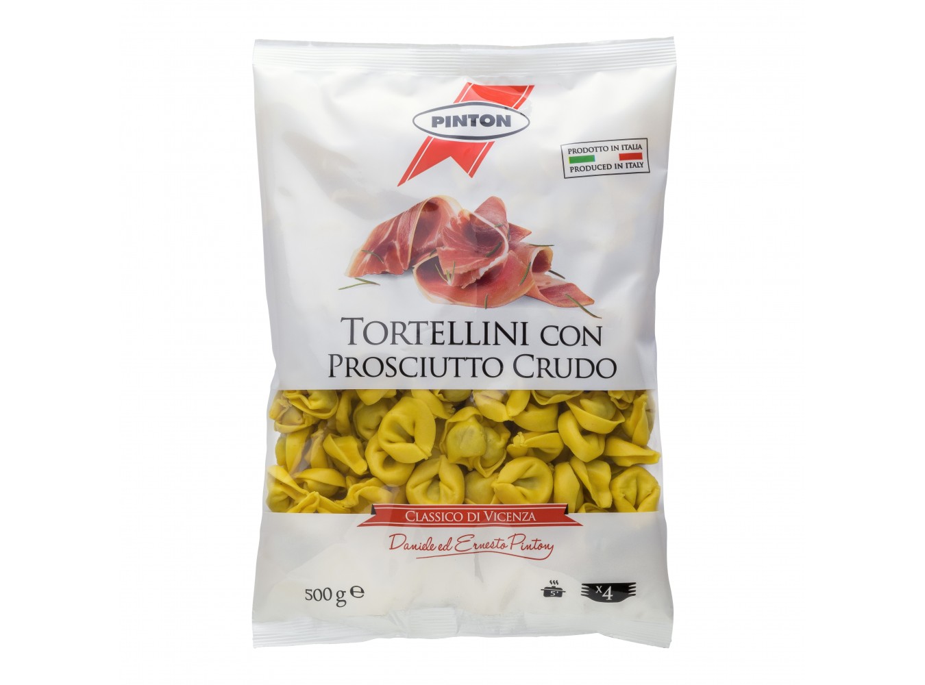 TORTELLINI PROSC. CRUDO PINTON  GR.500X6